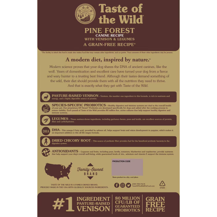 Taste of the Wild Pine Forest Canine Recipe Venison & Legumes 1.avif