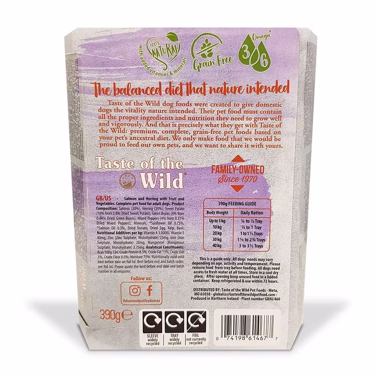 Taste of the Wild Salmon Wet Dog Food 390g1.avif