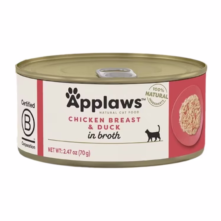Applaws Chicken with Duck Adult Wet Cat Food 156g Tin.avif