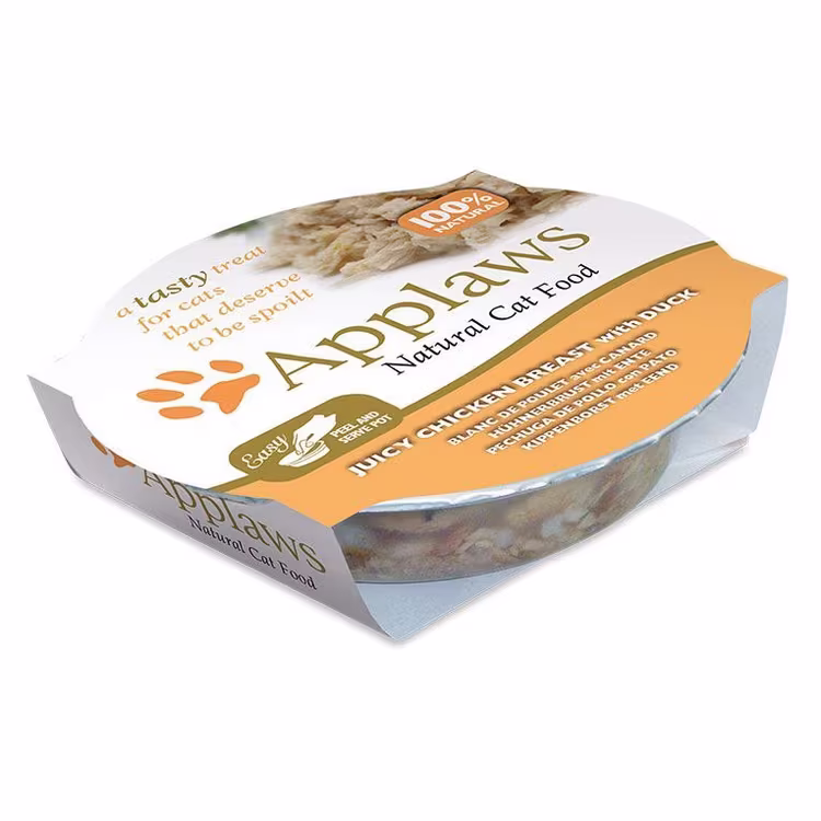 Applaws Chicken Breast with Duck in Broth Wet Cat Food 60g Pot1.avif
