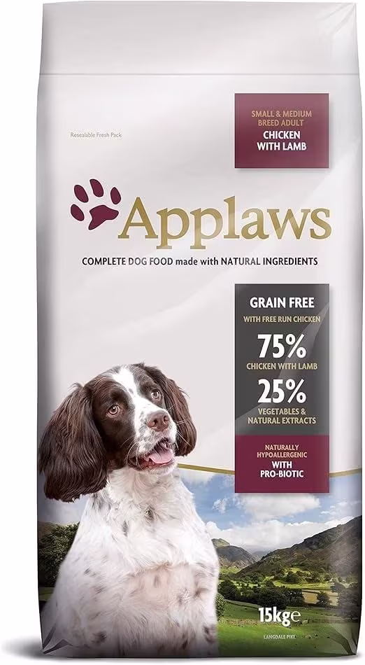 Applaws Chicken with Lamb Small & Medium Breed Adult Dry Dog Food.avif
