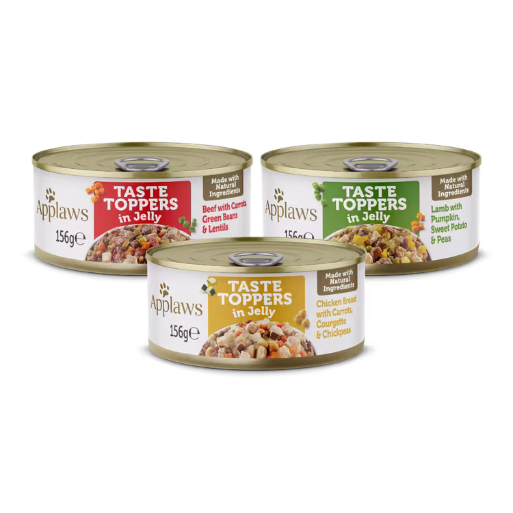 Applaws Taste Toppers in Jelly Selection Wet Dog Food 8 x 156g Tins1.avif