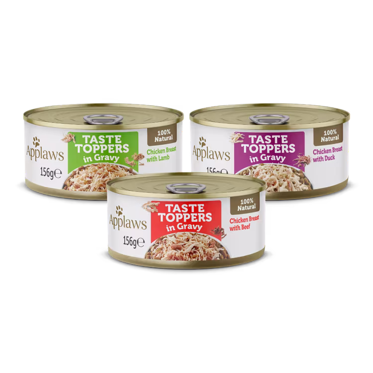 Applaws Taste Toppers in Gravy Chicken Selection Wet Dog Food 8 x 156g Tins1.avif