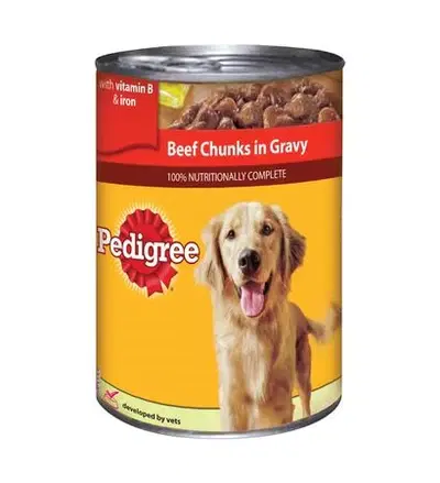 Pedigree Beef Chunks in Gravy Wet Dog Food 400G.webp