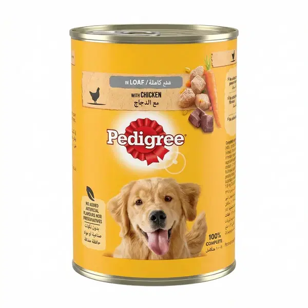 Pedigree Chicken in Loaf Wet Dog Food 400G - Pack of 51.webp