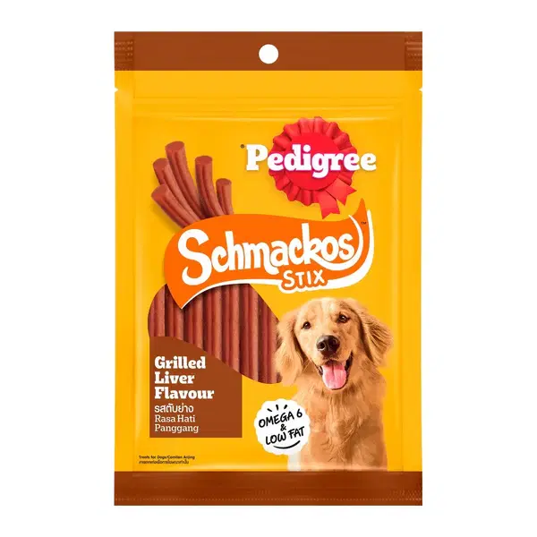 Pedigree Schmackos Stix Grilled Liver Dog Treats 70G.webp