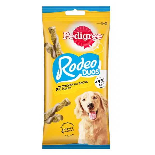 Pedigree Rodeo Duos 7 Sticks Chicken Dog Treats 123G.webp
