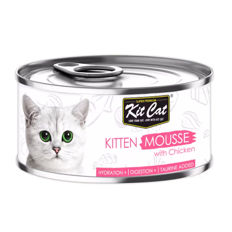 Kit Cat Mousse with Chicken Wet Kitten Food 80g.avif