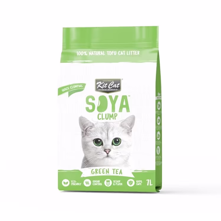 Kit Cat Soya Clump Soybean Green Tea Cat Litter 7kg.avif
