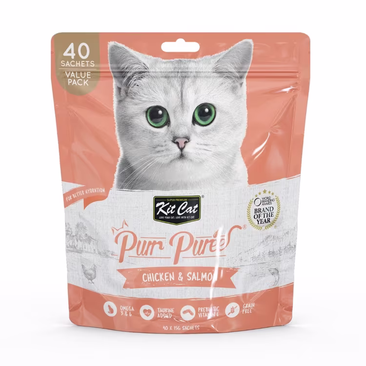 Kit Cat Purr Puree Chicken & Salmon Cat Treats 40 x 15g Value Pack.avif