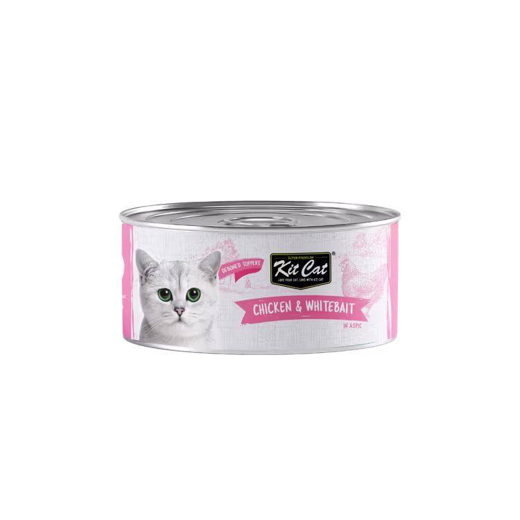 Kit Cat Deboned Chicken & Whitebait Toppers Wet Cat Food 80g.avif