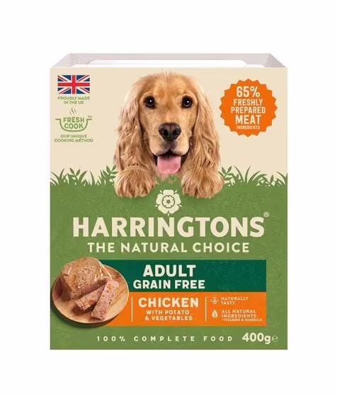 Harringtons Chicken Grain Free Adult Wet Dog Food 400g.avif