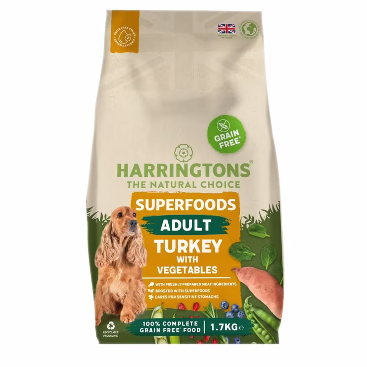 Harringtons Superfoods Turkey with Vegetables Adult Dry Dog Food.avif