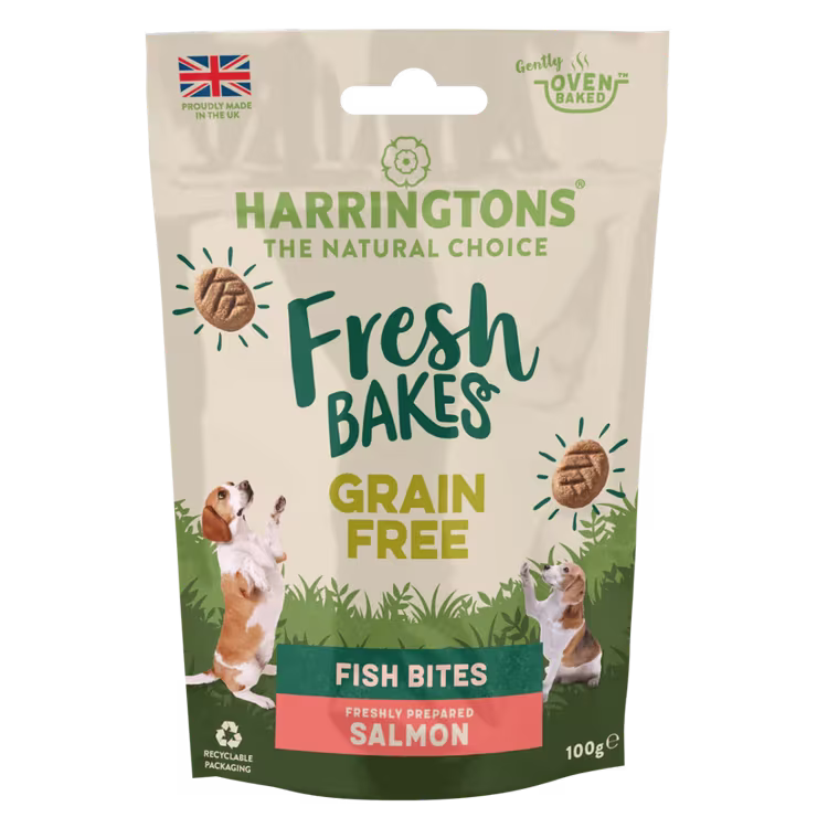 Harringtons Fresh Bake Salmon Dog Treats 100g.avif