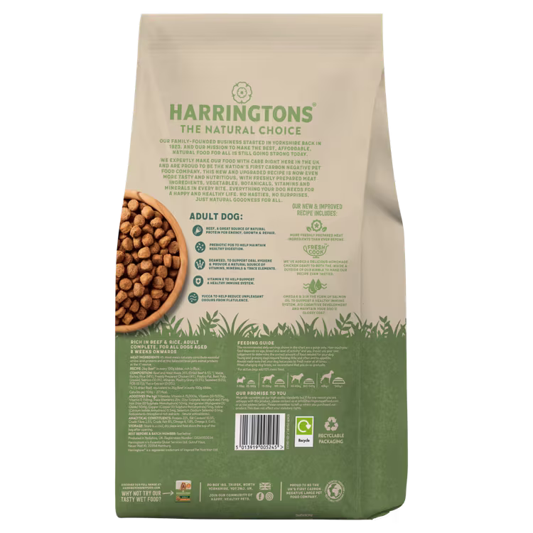 Harringtons Complete Beef Adult Dry Dog Food.avif